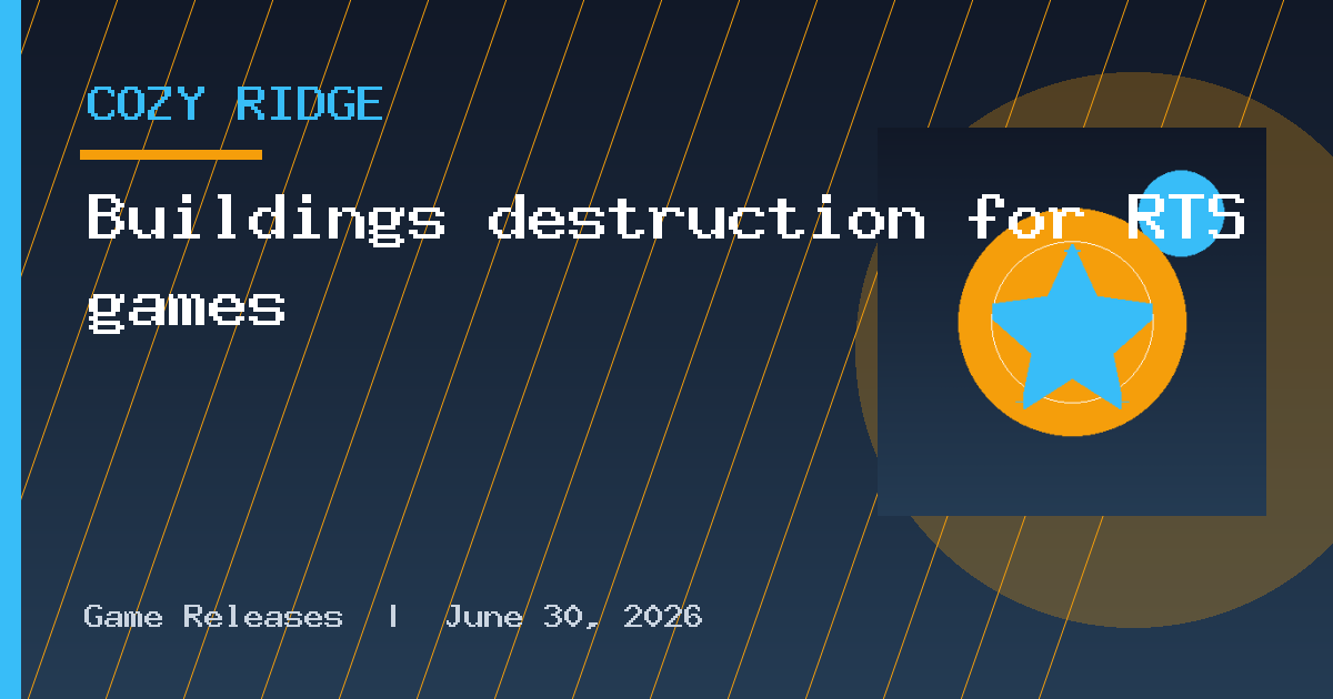 Buildings destruction for RTS games