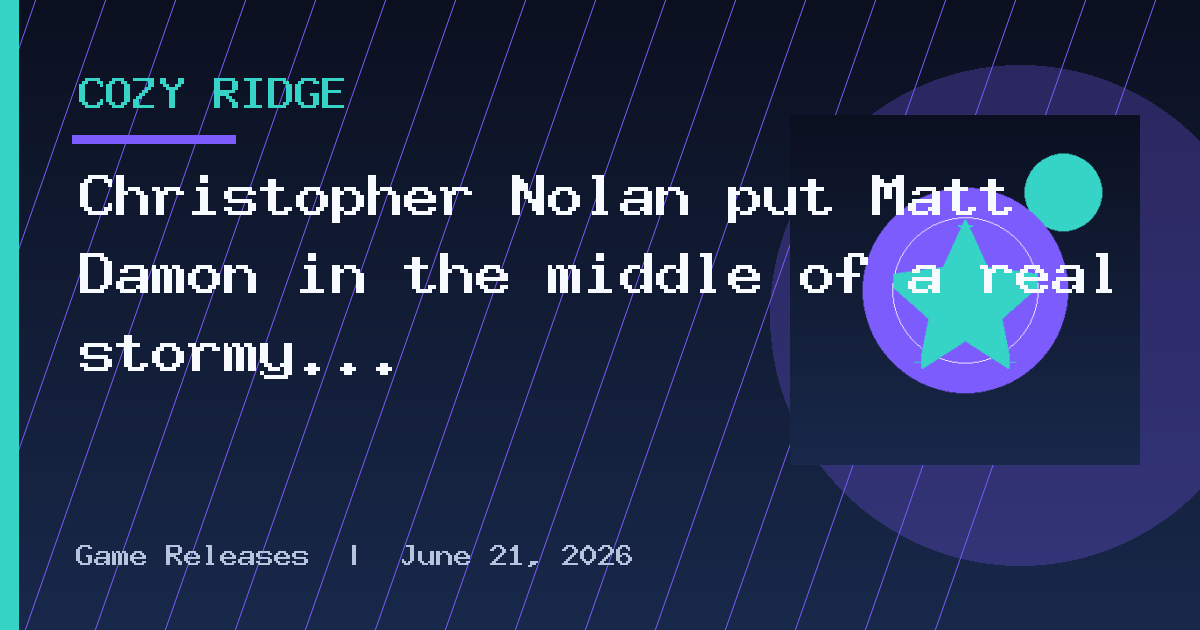Christopher Nolan put Matt Damon in the middle of a real stormy ocean