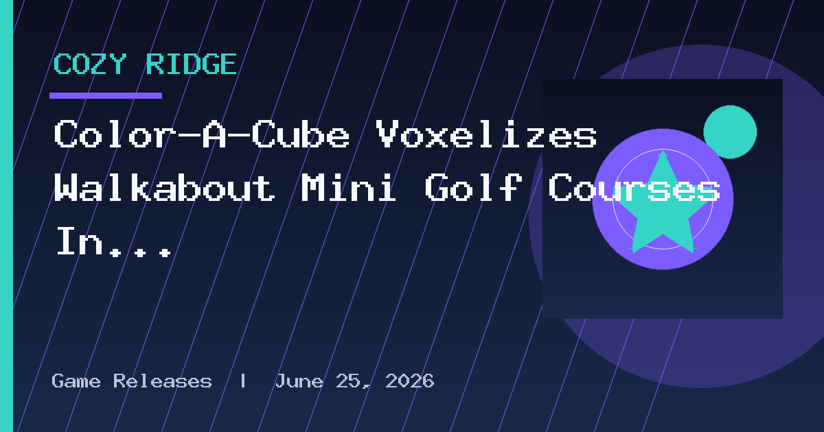 Color-A-Cube Voxelizes Walkabout Mini Golf Courses In New Collab