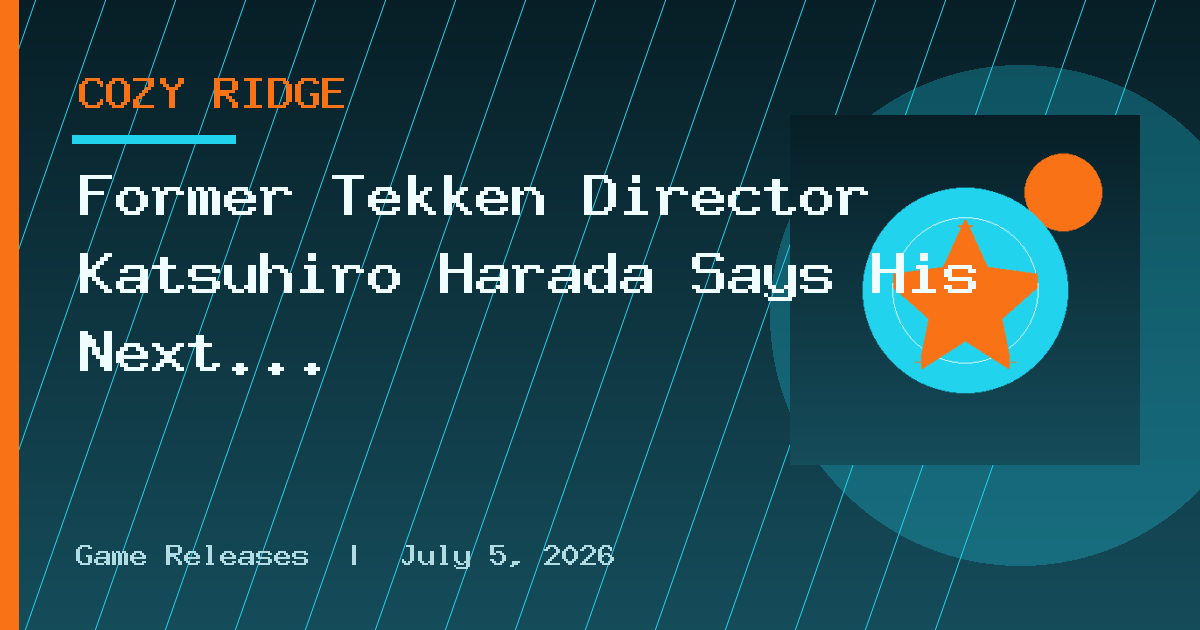 Former Tekken Director Katsuhiro Harada Says His Next Game Will Be a ‘Surprise