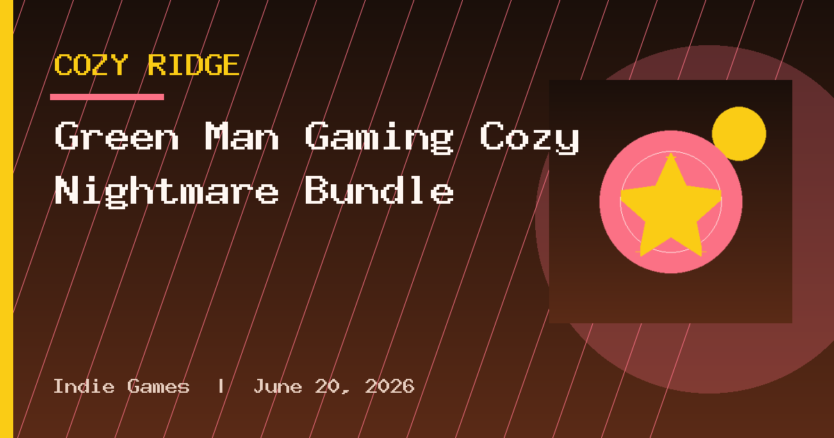 Green Man Gaming Cozy Nightmare Bundle