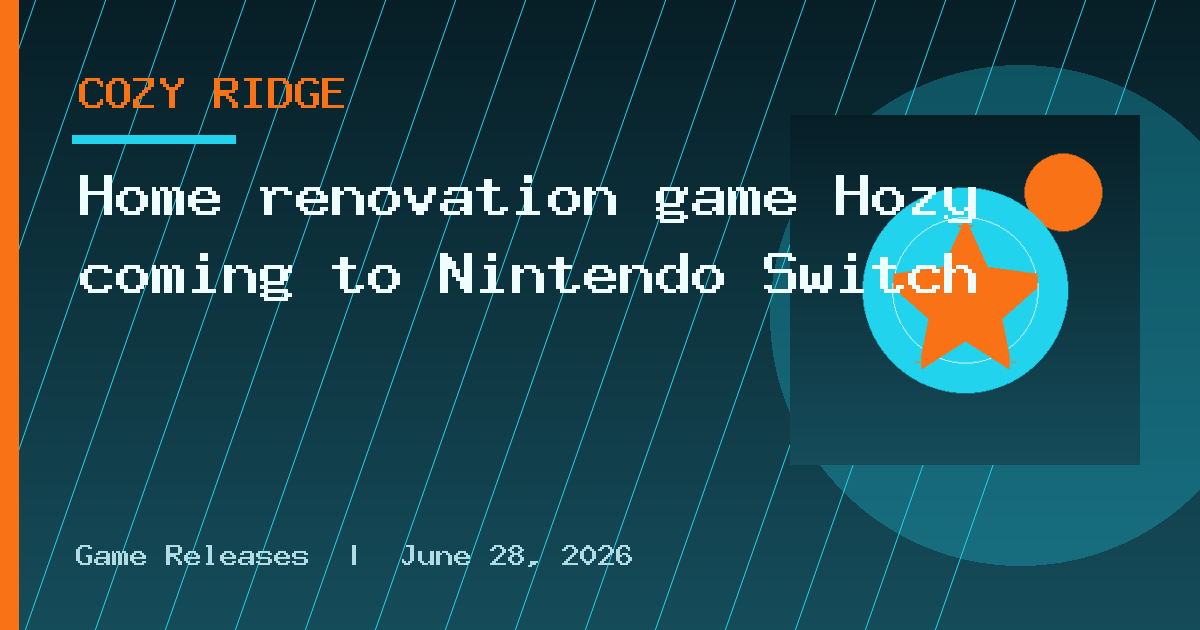 Home renovation game Hozy coming to Nintendo Switch