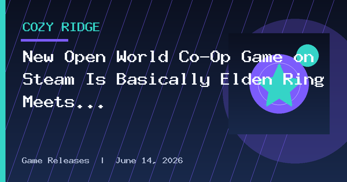 New Open World Co-Op Game on Steam Is Basically Elden Ring Meets Stardew Valley